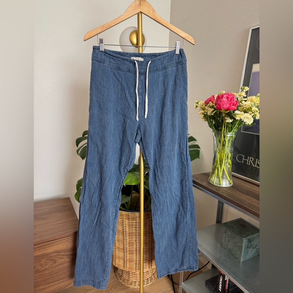 imogene + willie Blue Pinstripe Track Pants